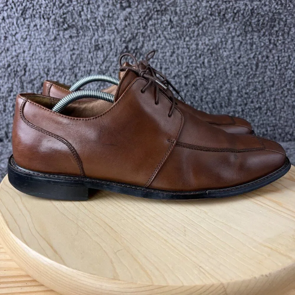 Florsheim Split Toe Derby Mens 11 Brown Leather Dress Shoes Lace Up Oxford